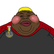 1_year_on_bald_men_with_glasses_website badge black_skin blush brown_skin character:hunky clothes eyebrows eyelashes fat lips meta:remake nate redraw subvariant:branigger subvariant:fat_alicia subvariant:hunky_twink_sex_machine transparent_background tshirt variant:alicia variant:brandon variant:meximutt yellow_hair // 990x990 // 127.3KB