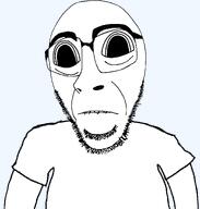 aliased big_head biting_lip clothes deformed distorted frown full_head glasses horny i_would_never large_eyes looking_at_you series:hornyjaks splice stubble subvariant:hydrocephason teeth template transparent_background tshirt variant:cobson // 1161x1217 // 38.3KB