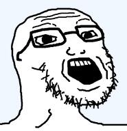 forehead_wrinkles glasses nasolabial_folds open_mouth stubble teeth variant:unknown // 541x560 // 11.7KB