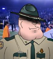 badge cassius_thundercock clothes dress drill_sergeant epaulettes government hat irl irl_background meme mountie_hat police subvariant:mexiaryan tiktok variant:meximutt // 654x720 // 446.0KB