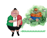amerimutt brap crying flag:mexico flag:united_states subvariant:unbotheredmeximutt text unbothered variant:meximutt variant:soyak wheelchair white_background // 1406x1140 // 902.2KB