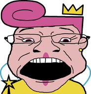 crown ear earpiece fairly_odd_parents fairy glasses hair nickelodeon star transparent_background variant:coinjak wand wanda_(fairly_odd_parents) wing // 898x932 // 22.6KB