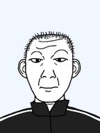 artist:dap_chhuon clothes ear facing_front hair looking_at_you mouth_closed nose remastered series:remastered_soyjaks slavic subvariant:kuzjak_front track_suit transparent_background variant:kuzjak white_skin wrinkles // 810x1080 // 46.9KB