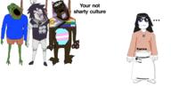 ack flag:transgender_pride_flag fpe frog fundamental_paper_education furry hanging pepe projection rope sharty_culture subvariant:chudplier tranny variant:bernd variant:markiplier_soyjak variant:soytan white_background // 1250x638 // 281.5KB