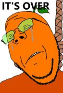 ack froot glasses hair hanging its_over kom_susser_tod leaf music orange orange_(fruit) orange_skin plant rope song stubble subvariant:wholesome_soyjak suicide text variant:gapejak video // 480x700, 466.3s // 12.8MB