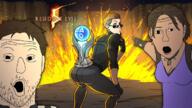 chris_redfield playstation resident_evil resident_evil_5 trophy variant:two_pointing_soyjaks wesker // 720x404 // 473.3KB