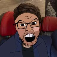 angry brazil christianity clothes glasses hair he_will_always_be_a_gem irl_background jacksepticeye looking_at_you miguel_oliveria mustache of_the_king_the_power_the_best open_mouth pastor soyjak stubble teeth template variant:feraljak youtube // 1500x1500 // 1.2MB