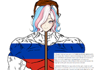 blue_eyes brown_hair buff flag:russia glasses mask masked mrbeast paxiti russia subvariant:muscular_chud text variant:chudjak // 1239x929 // 333.9KB