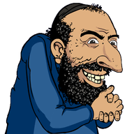 beard brown_skin clothes ext=gif eyes_closed eyes_open hat jewish_nose judaism kike kippah nas:merchant smile // 500x500 // 743.5KB