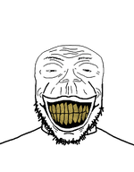 deranged eyebrows forehead_lines nose series:fusionjaks smile splice splicejak subvariant:chudplier subvariant:jerome subvariant:redrawn_chudplier subvariant:redrawn_plier variant:fuggen_jerdee variant:its_out_get_in_here variant:markiplier_soyjak variant:ukmutt yellow_teeth // 900x1150 // 77.2KB