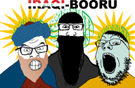 3soyjaks abraham arab balaclava blonde_beard clenched_teeth eyebrows flag flag:iraq forehead_lines glasses hair head iraq iraqi kurdish kurdish_sun meta:namefags middle_east mouth mouth_agape mouth_open ninja nose noses robes shahada soybooru squidward stubble teeth thales_(user) trevor(user) turban variant:feraljak variant:gapejak variant:markiplier_soyjak warrior-z_(user) wrinkles // 3002x1961 // 821.1KB