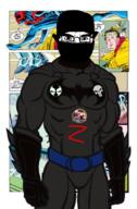 Warrior-Z(user) arabic_text balaclava bat batman batman_(series) buff caligraphy flag flag:norway flag:shahada full_body iron islam kratos kufic muscles muscular_male muslims norway punisher red self_insert shahada skull soybooru spawn stick subvariant:chudjak_front variant:chudjak // 480x729 // 321.5KB