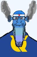 angry bald bloodshot_eyes blue blue_skin calm closed_mouth ear flag flag:japan flag:tokushima fume glasses japan ogre_ears seethe smoke soyjak stretched_chin stubble template todofuken tokushima transparent_background variant:markiplier_soyjak // 823x1250 // 62.9KB