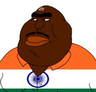 angry bindi brown_skin dravidian flag flag:india hair hindu india indian indo-aryan jeet mustache nose obese pajeet subhuman subvariant:hindumutt thick_eyebrows ugly variant:meximutt // 888x849 // 40.9KB