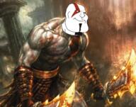 batman batman_(series) beard blue_eyes brimmiest_comments_section☣️☣️☣️_do_not_enter☣️☣️☣️ buff goatee god_of_war hello_my_name_is_(sticker) iraq kratos norway shahada smile soyjak subvariant:mexiaryan trend:aryan variant:meximutt video_game warrior-z_(user) // 700x550 // 661.4KB