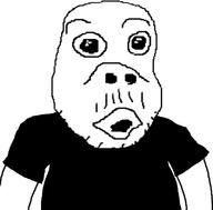 arm baby clothes deformed mustache open_mouth redraw soyjak stubble variant:unknown // 800x789 // 66.5KB