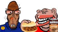 2soyjaks angry award beard blood bloodshot_eyes brown_skin can clothes ear european european_union flag flag:european_union food glasses half_open_mouth hand mcdonalds most_obsessed_faggot_award mutt red_eyes seething shitskin sloppy_joe smile star_(symbol) stubble subvariant:euromutt subvariant:impish_amerimutt sweater text trollface variant:impish_soyak_ears variant:markiplier_soyjak // 917x512 // 330.2KB