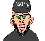 ascence_(user) beard cap clothes ear glasses green_eyes grey_shirt half_open_mouth hat mustache self_insert soyjak text variant:nojak white_skin // 685x619 // 50.2KB