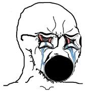 crying deformed glasses open_mouth stubble variant:cryboy_soyjak // 785x731 // 46.3KB