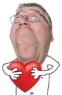 bernd_schmidt closed_mouth glasses heart holding_heart holding_object smile stubble subvariant:wholesome_soyjak variant:gapejak // 676x1021 // 510.6KB