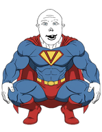 a10_eyes blue_eyes cape one_tooth squatting superhero superman variant:vlodson vlodman // 896x1152 // 797.6KB