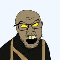 call_of_duty glasses nazi_zombies stubble variant:feraljak video_game yellow_eyes zombie // 1500x1500 // 34.1KB