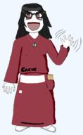 avengers beanie cache clothes female folder full_body glasses hair open_mouth smile soyjak variant:soytan // 1352x2196 // 60.3KB