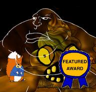 badge closed_mouth conkers_bad_fur_day fat meta obese open_mouth poop rosette subvariant:endmutt subvariant:morbidmutt variant:meximutt ward // 999x955 // 472.3KB