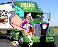 amphibian anarchism belt blond blood bloodshot_eyes bracelet forehead_mark fren frog mohawk murder nas:pepe pepe_the_frog punk purple_hair red_hair scared soyjak subnas:apu tranny transgender_flag troon truck variant:feraljak variant:soyak variant:wojak wojak // 1124x917 // 155.2KB