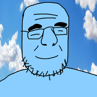 gaping_mouth glasses smile soyboy stubble teeth variant:krautjak wrinkles // 933x933 // 270.9KB