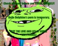 belle_delphine deformed glasses green_skin shrek soyjak stubble subvariant:emmanuel subvariant:wholesome_soyjak text variant:gapejak // 255x202 // 74.8KB