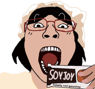 brown_skin clothes female glasses hair hat holding_object long_hair looking_at_you no_stubble nose open_mouth red_glasses soyjoy subvariant:bridget teeth tongue transparent_background variant:bernd variant:gapejak woman // 500x469 // 123.6KB