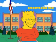 arms_folded bart_simpson blue_pants ear glasses looking_to_the_right red_shirt school slingshot smirk spiky_hair stubble subvariant:soyak_(smug) text variant:soyak yellow_skin // 800x600 // 451.2KB