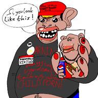 'p ToonSoy_(NameFag) artist:SUPERNIGGA clothes hat hyperkorean india kekino_(namefag) mcdonalds name_tag nas:amerimutt phone subvariant:impish_amerimutt toonsoy_is_a_fat_niggerspic variant:impish_soyak_ears // 1280x1280 // 295.2KB