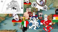 albania black_skin bloodshot_eyes brown_skin bulgaria chud crescent dark dna druzwig_(namefag) flag flag:albania flag:germany flag:italy flag:kurdistan flag:serbia flag:turkiye germany gigachad greece hangin hanging italy kurdistan map mountain_negro multiple_soyjaks national_socialism nose rope serbia sicily slavic south_italy_is_white star_(symbol) star_and_crescent subvariant:muscular_chud subvariant:unbotheredchud swastika turkiye variant:bernd variant:chudjak variant:cobson variant:hydejak // 1280x720, 170s // 84.2MB