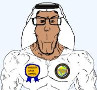 agal arab arabia arabic_text award bahrain brown_skin buff gulf_cooperation_council gulf_states keffiyeh kuwait middle_east oman persian_gulf qatar saudi_arabia subvariant:euroaryan subvariant:euromutt thob united_arab_emirates variant:markiplier_soyjak // 1059x976 // 76.0KB