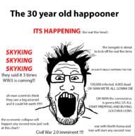 glasses hair hapooner open_mouth soyjak stubble text variant:markiplier_soyjak // 988x991 // 129.6KB