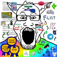 abdl bad_dragon boykissersilly_cat car_seat_headrest changed deviantart discord e621 european_union furry glasses gnarpy hazbin_hotel incest inkbunny linux ms_paint objectum open_mouth pedophile stubble telegram therian variant:markiplier_soyjak webfishing zoophile // 1000x1000 // 702.2KB