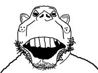 cheeks ear nose open_mouth series:team_fortress_soyjaks soyjak stubble teeth variant:scoutrooster // 943x708 // 11.0KB