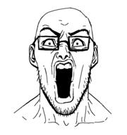 ear glasses open_mouth soyjak stubble variant:unknown // 905x964 // 31.7KB