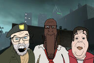 bill calm l4d1 left_4_dead_(series) left_4_dead_1 louis night skyline valve variant:alicia variant:feraljak zoey_(left_4_dead) // 1800x1200 // 914.7KB