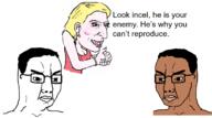 aryan brown_skin feminism happy_merchant incel nas:happy_jewish nas:merchant variant:chudjak white_nationalism white_skin white_woman white_women yellow_hair // 1206x675 // 234.6KB