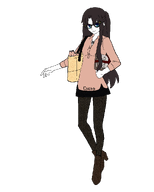 2000s bag blue_eyes book boots fate_stay_night girl glasses leggings long_hair magic rin_tohsaka snca soylent_(cacao) variant:soytan white_skin // 800x1000 // 135.2KB