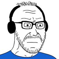 closed_mouth glasses headphones neutral soyjak stubble variant:stantonson // 1024x1024 // 307.2KB