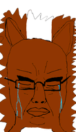 crying front_facing glasses squirrel squirreljak subvariant:chudjak_front transparent_background variant:chudjak // 411x718 // 24.6KB