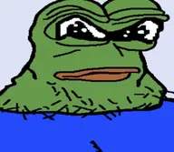 amphibian bald blue_background blue_shirt closed_mouth frog looking_at_you nas:pepe pepe_the_frog stubble variant:lactoriajak yotsoyba_b // 976x850 // 47.5KB