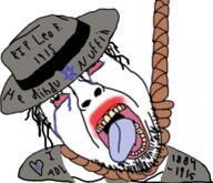 ack adl bernard bloodshot_eyes crying frank hanging judaism leo open_mouth rope soyjak suicide tongue variant:bernd // 536x460 // 218.4KB