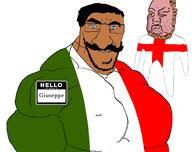 aryan big_nose blue_eyes brown_skin buff closed_mouth flag:england flag:italy glasses hair hanging looking_at_you muscles mustace name_tag norf_fc pink_skin rope smile stubble suicide variant:godjak wrinkles // 1691x1342 // 177.6KB