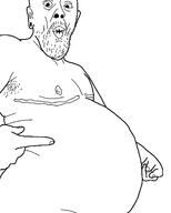 ear fat ftm hand open_mouth pointing soyjak stubble tranny variant:unknown // 1080x1349 // 27.3KB