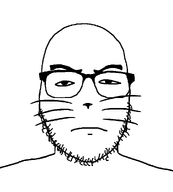 animal cat cat_nose glasses looking_at_you stubble variant:uncjak whiskers white_background white_skin // 900x1000 // 25.0KB